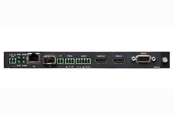 AMX NMX-ENC-N2412A-C JPEG 2000 4K60 4:4:4 & HDR Video Over IP Encoder Card with POE+, KVM, & AES67, Card Video Transmitters AMX