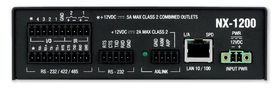 AMX NX-1200 NetLinx Integrated Controller - Compact form factor Video Transmitters AMX
