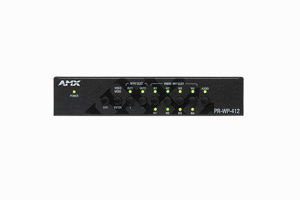 AMX PR-WP-412 Precis 4x1:2 4K60 Windowing Processor Video Transmitters AMX