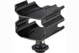 Audio-Technica AT8691 Camera shoe dual mount for the System 10 camera-mount digital wireless systems, holds two ATW-R1700 wireless receivers. Microphones Audio-Technica