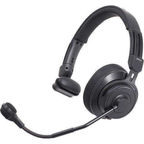 Audio-Technica BPHS2S-UT Single-ear broadcast headset with hypercardioid dynamic boom microphone, unterminated Microphones Audio-Technica
