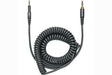 Audio-Technica HP-CC 1.2m-3m (3.9'-9.8') coiled (black) replacement cable for ATH-M40x and ATH-M50x headphones. Includes 6.3 mm (1/4") screw-on adapter. Microphones Audio-Technica