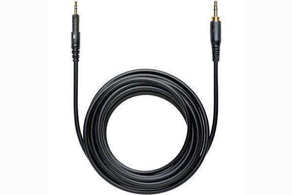 Audio-Technica HP-LC 3 m (9.8') straight (black), replacement cable for ATH-M40x and ATH-M50x. Includes 6.3 mm (1/4") screw-on adapter. Microphones Audio-Technica