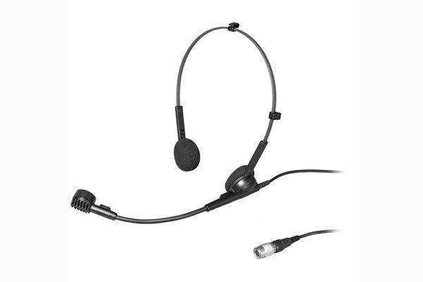 Audio-Technica PRO-8HECH PRO 8HEx hypercardioid dynamic headworn microphone with 55" cable terminated with cH-style screw-down 4-pin connector for use with cH-style body-pack transmitter Microphones Audio-Technica