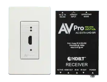 AVPro Edge AC-CXWP-HDMO-BKT ConferX’s HDBaseT Wall Plate Transmitter/Receiver Basic Kit Video Transmitters AVPro Edge