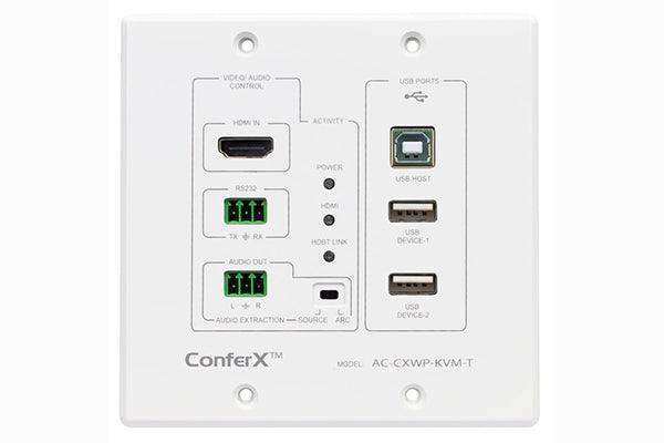 AVPro Edge AC-CXWP-KVM-KIT HDMI and Bi-Directional USB Wall Plate Transmitter and Receiver via HDBaseT Kit Video Transmitters AVPro Edge