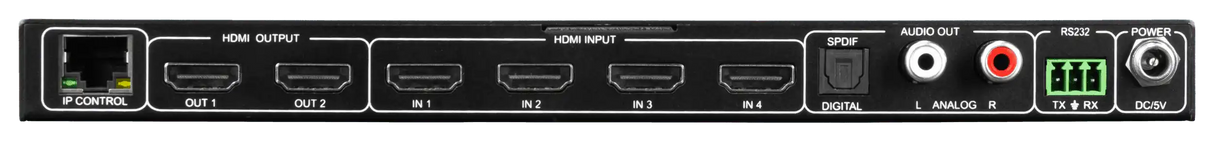 AVPro Edge AC-MX-42X Four Input by Two Output HDMI Matrix Switcher Video Transmitters AVPro Edge