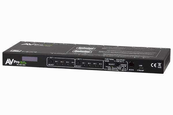 AVPro Edge AC-MX-42X Four Input by Two Output HDMI Matrix Switcher Video Transmitters AVPro Edge