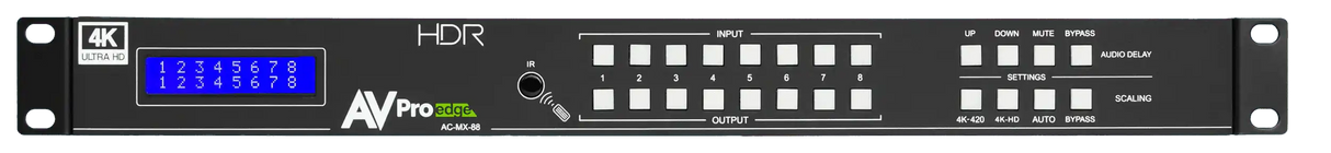 AVPro Edge AC-MX-88 18Gbps True 4K60 4:4:4 8x8 Matrix Video Transmitters AVPro Edge