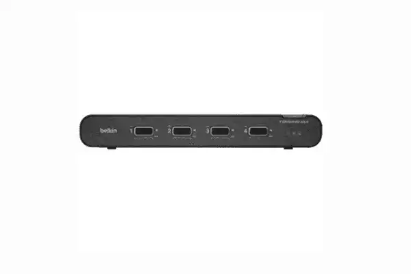 Belkin 2nd Gen Secure KVM Switch, 4-Port Single Head w/ CAC Networking Belkin