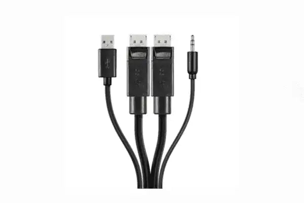 Belkin Dual-Head DisplayPort to DisplayPort KVM Combo Cable - F1D9020B10T Networking Belkin