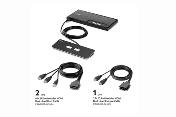 Belkin F1DN202MOD-HH-4 KVM Switchbox Networking Belkin