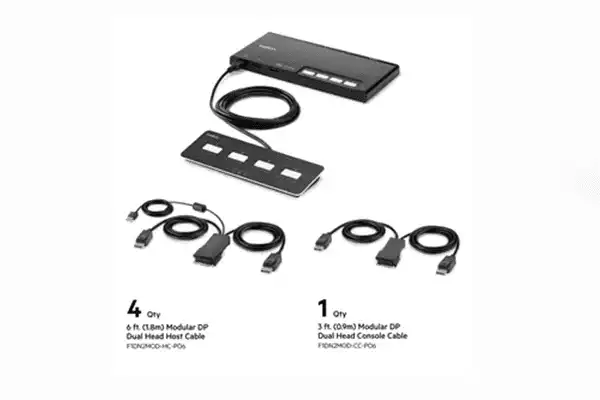 Belkin F1DN204MOD-PP-4 KVM Switchbox Networking Belkin