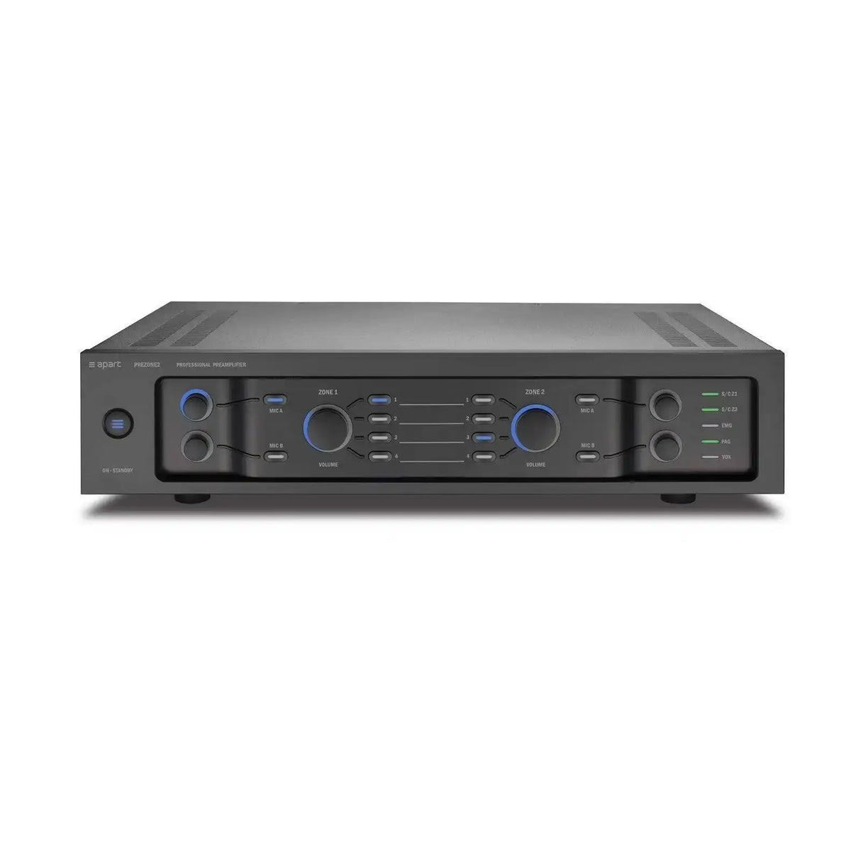 Biamp Commercial PREZONE2 Multi-Functional Stereo Preamplifier - 911.0650.900 Audio Amplifiers Biamp