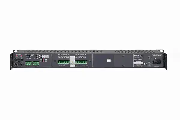 Biamp Commercial REVAMP2060T 2-channel 100V bridgeable digital power amplifier, 2 x 60W - 911.0652.900 Audio Amplifiers Biamp