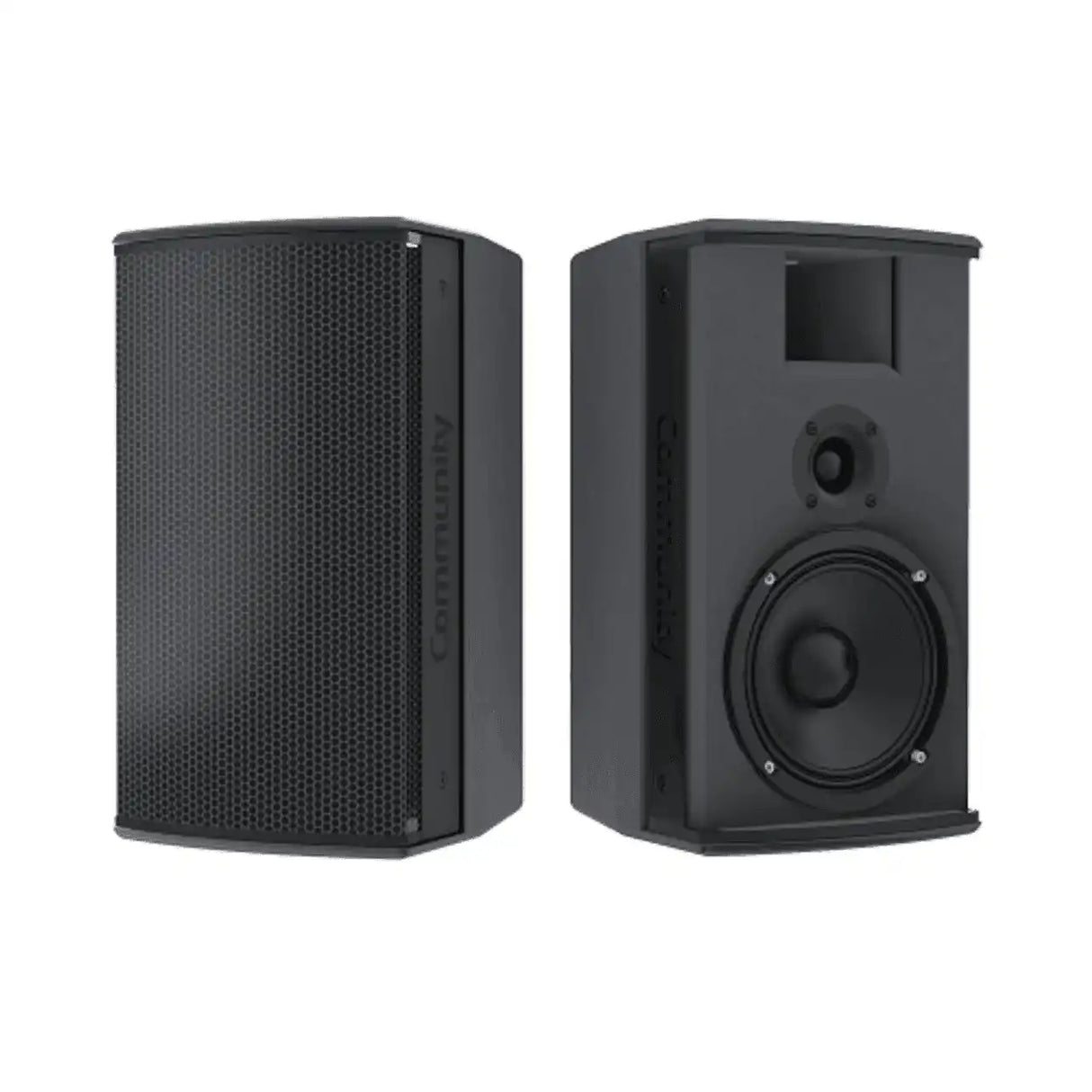 Biamp Community High Output 6.5-Inch 2-Way 100 X 100 70V/100V Weather Speaker (Resistant Grey) - 911.1008.900 Speakers Biamp