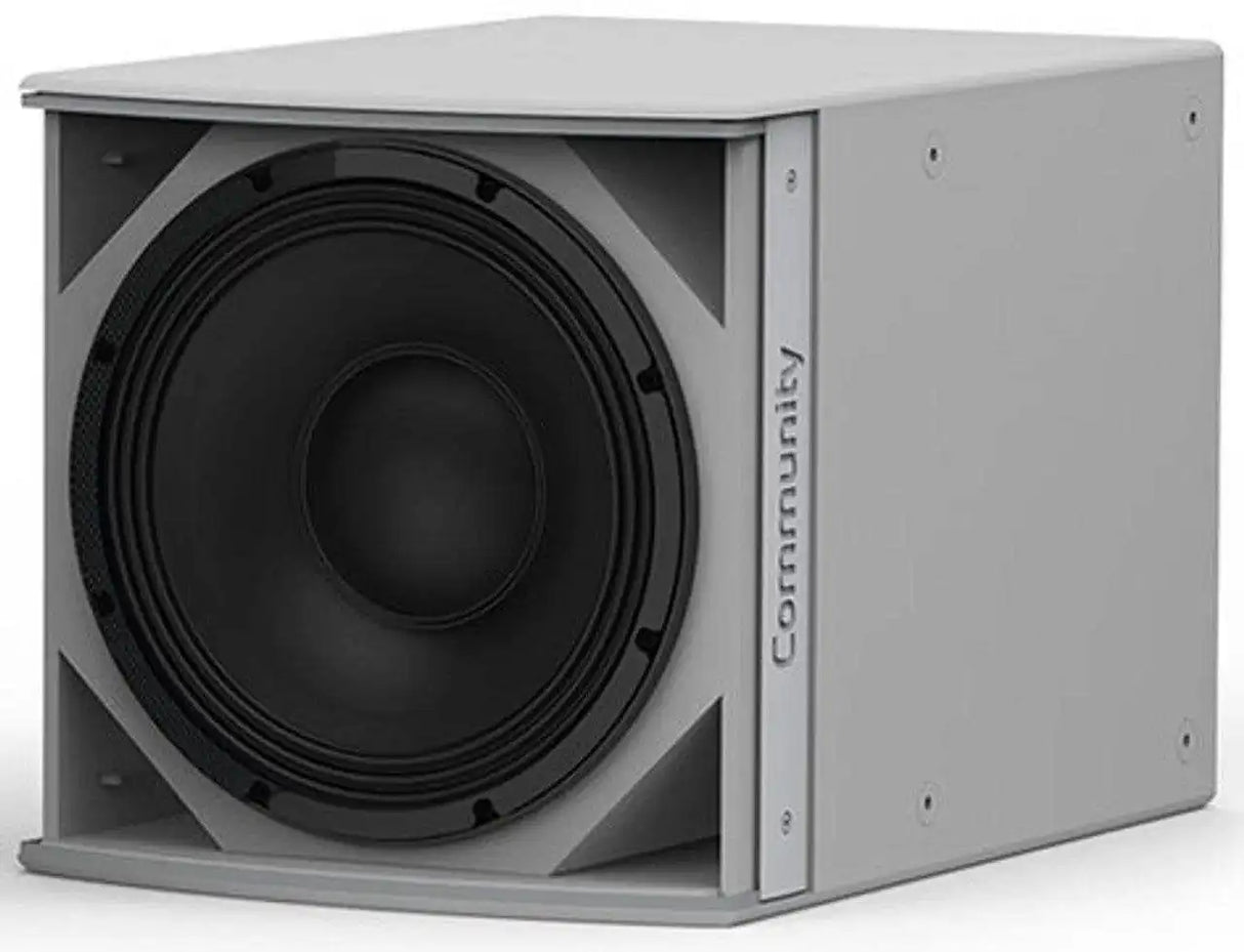 Biamp Community IS6-118WR Medium Power 18-Inch Subwoofer (Weather Resistant, Grey) Speakers Biamp