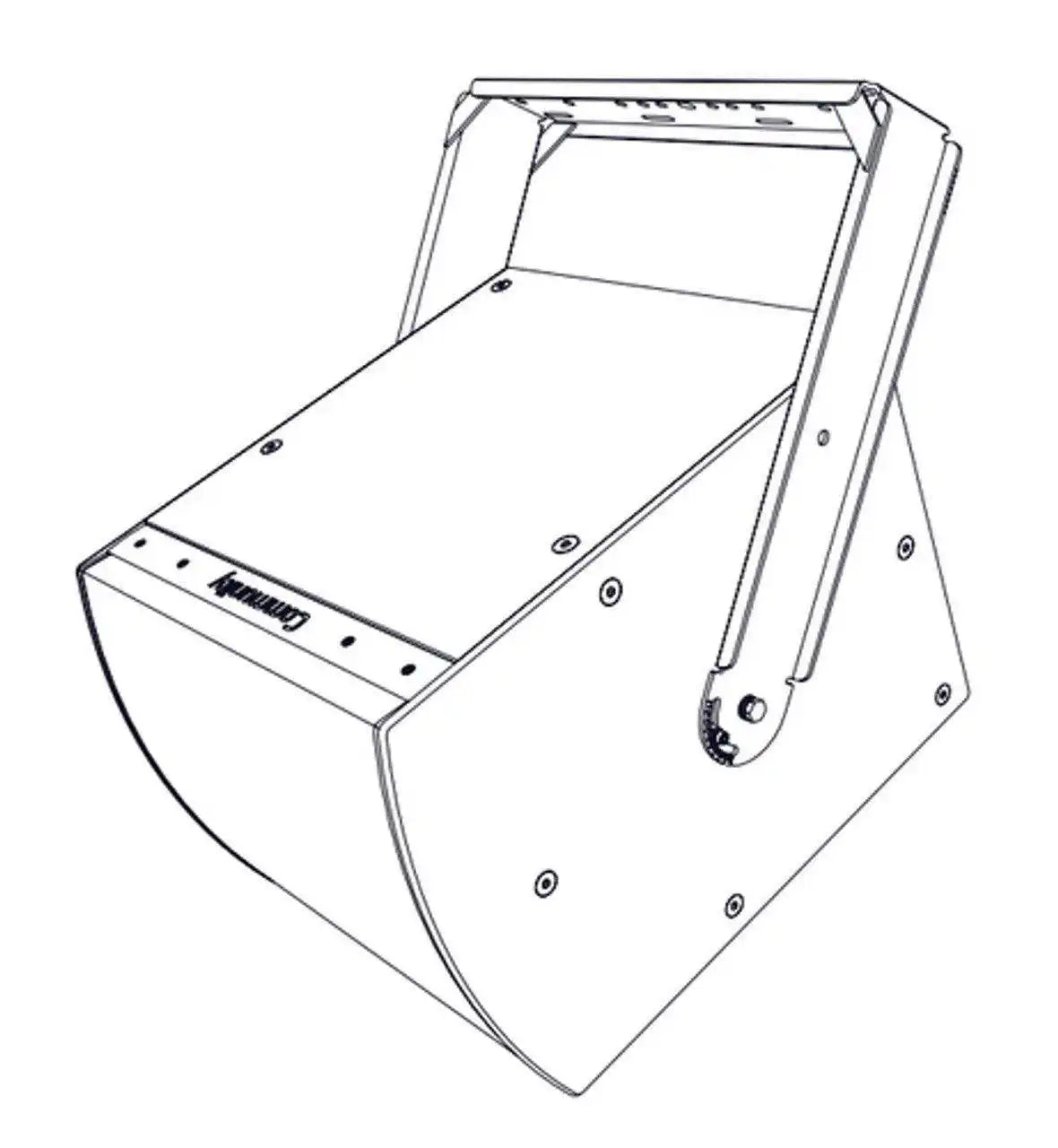 Biamp Community IUB0002WRG U-Bracket for IS-115WR, IS-118WR (Weather-Resistant, Grey) Speakers Biamp