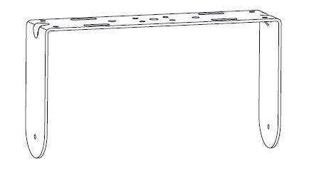 Biamp Community IUB2082WRG U-Bracket for IC6-2082 (Weather-Resistant, Grey) Speakers Biamp