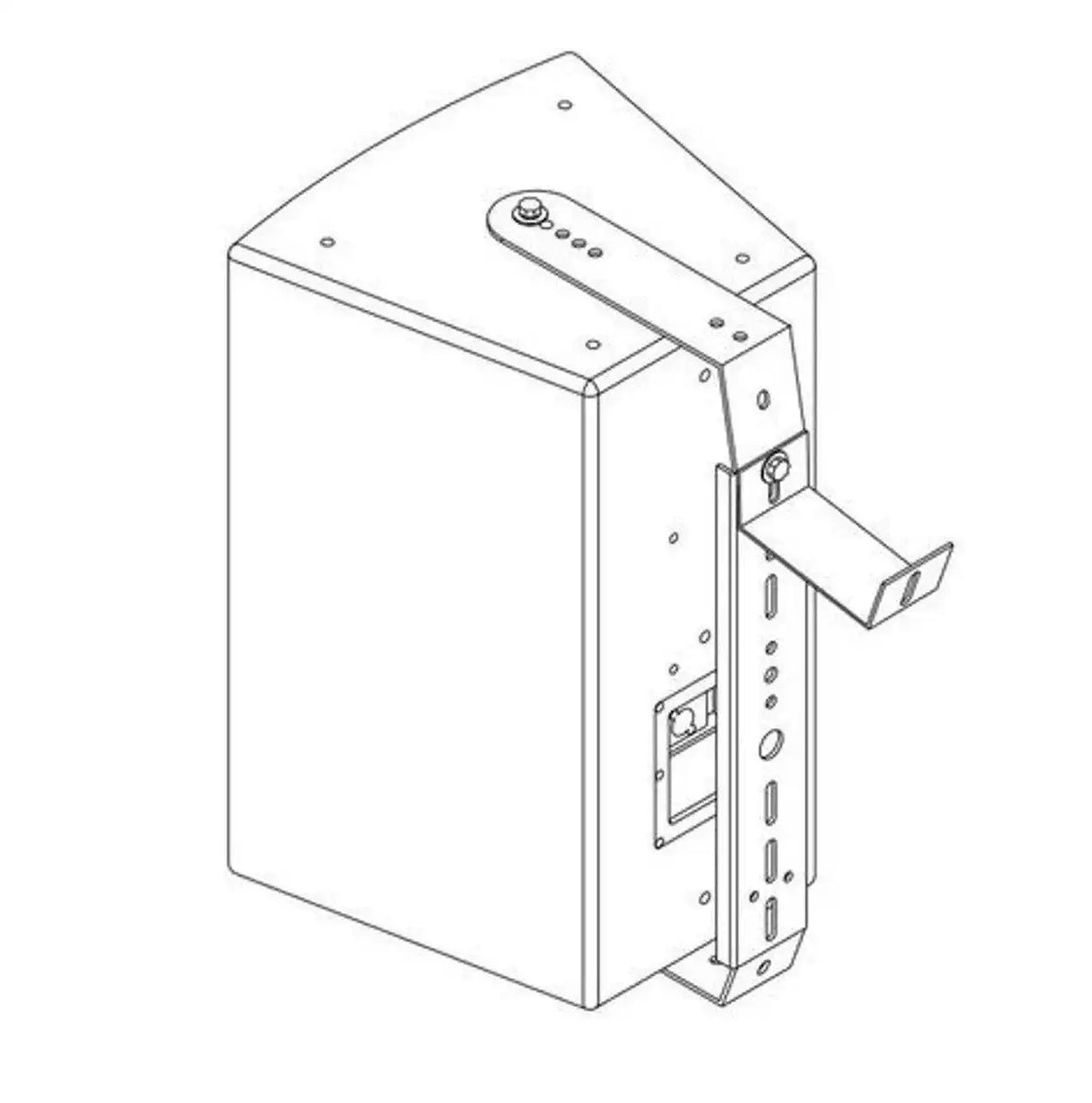 Biamp Community VB-Y12 Yoke Bracket for V2-12 (Black) - 911.0623.900 Speakers Biamp