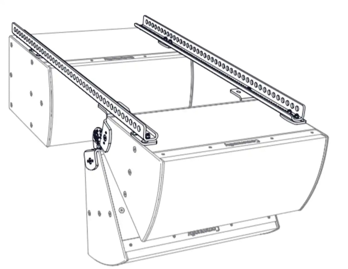 Biamp Community VSB-SBR54 I SERIES Dual Vertical Splay with Ext Kit for 2-Way Models (Black) - 911.1336.900 Speakers Biamp