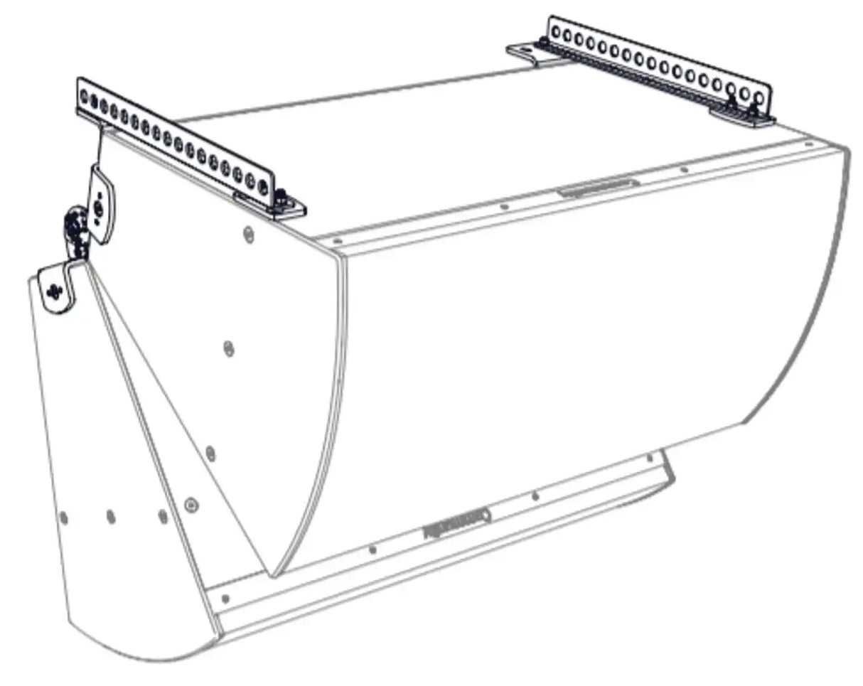 Biamp Community VSB3-BFR22 I SERIES Dual Vertical Splay Kit for 3-Way Models (Black) - 911.1330.900 Speakers Biamp