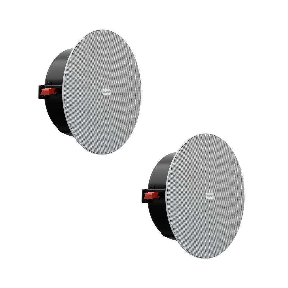 Biamp Desono DX-IC4LP-W 4.5” Low-Profile, High Efficiency Coaxial In-Ceiling Loudspeaker w/ HF compression driver. 8 Ohm or 70V/100V operation (White / Pair) - 910.0103.900 Speakers Biamp