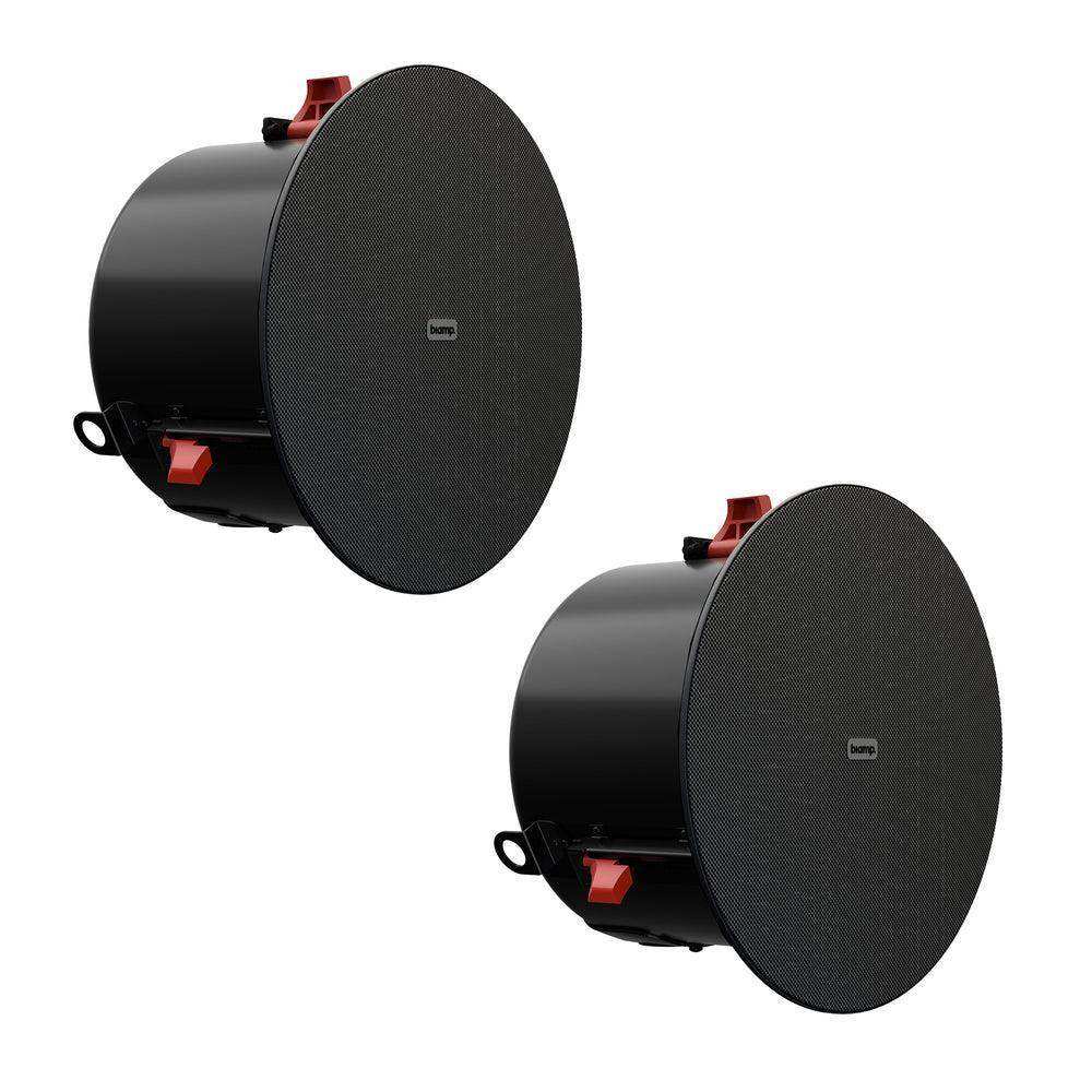 Biamp Desono DX-IC6 6.5” High Efficiency Coaxial In-Ceiling Loudspeaker w/ HF compression driver. 8 Ohm or 70V/100V operation (Pair, Black) - 910.0105.900 Speakers Biamp