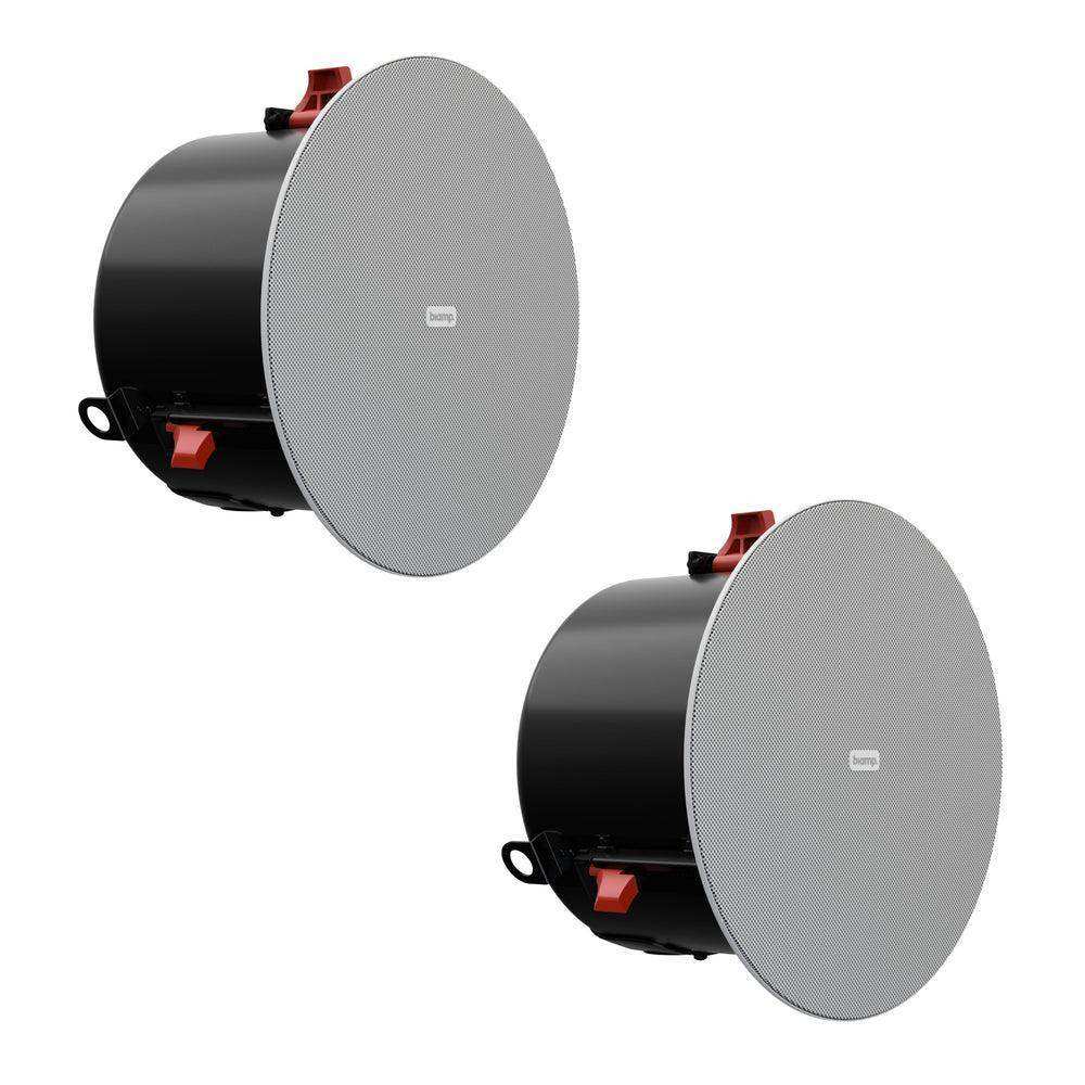 Biamp Desono DX-IC8-W 8” High Output Coaxial In-Ceiling Loudspeaker w/ HF compression driver. 8 Ohm or 70V/100V operation (White / Pair) - 910.0106.900 Speakers Biamp