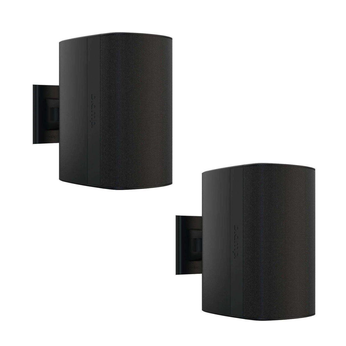 Biamp Desono DX-S8 8” High Output Coaxial Surface Mount Indoor/Outdoor Loudspeaker w/ HF compression driver. 8 Ohm or 70V/100V operation, included ClickMount pan-tilt mounting bracket (Pair, Black) - 910.0109.900 Speakers Biamp