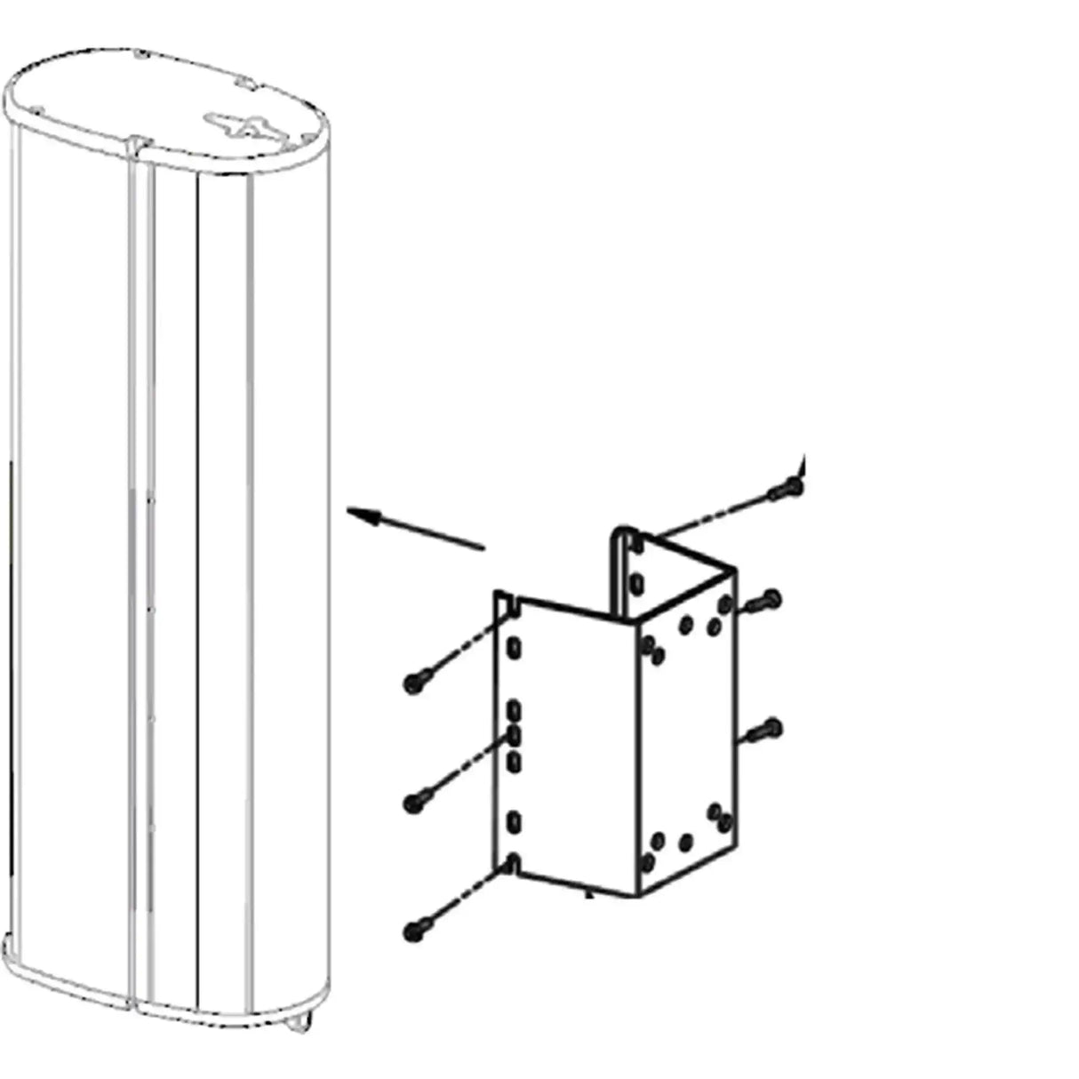 Biamp Desono E200-UMK ENTASYS 200 Universal Mounting Kit (Black) - 911.0599.900 Speakers Biamp