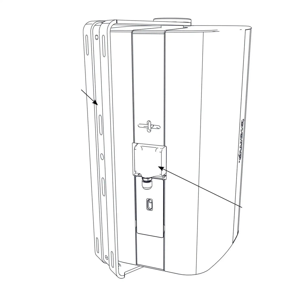 Biamp Desono EX-S10SUB-UB 10” Subwoofer Surface Mount Indoor/Outdoor Loudspeaker. 8 Ohm operation, included indexing u-bracket and weather cover (Black) - 911.1824.900 Speakers Biamp