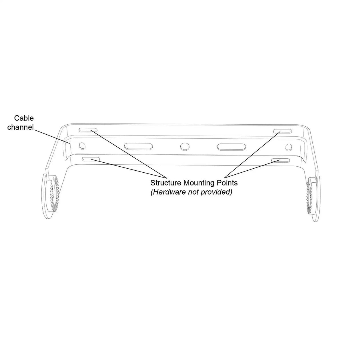 Biamp Desono EXUB-S6 EX-S6 ClickMount U-Bracket Kit (Black) - 911.1830.900 Speakers Biamp