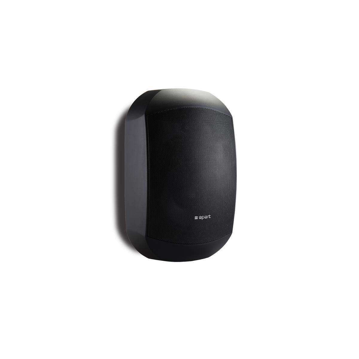 Biamp Desono MASK6CT 6.5" design two-way surface mount loudspeaker, 70 - 100 volt / 60 watts or 16 ohms / 200 watts, CLICKMOUNT bracket and safety cable included (Pair, Black) - 911.0643.900 Speakers Biamp