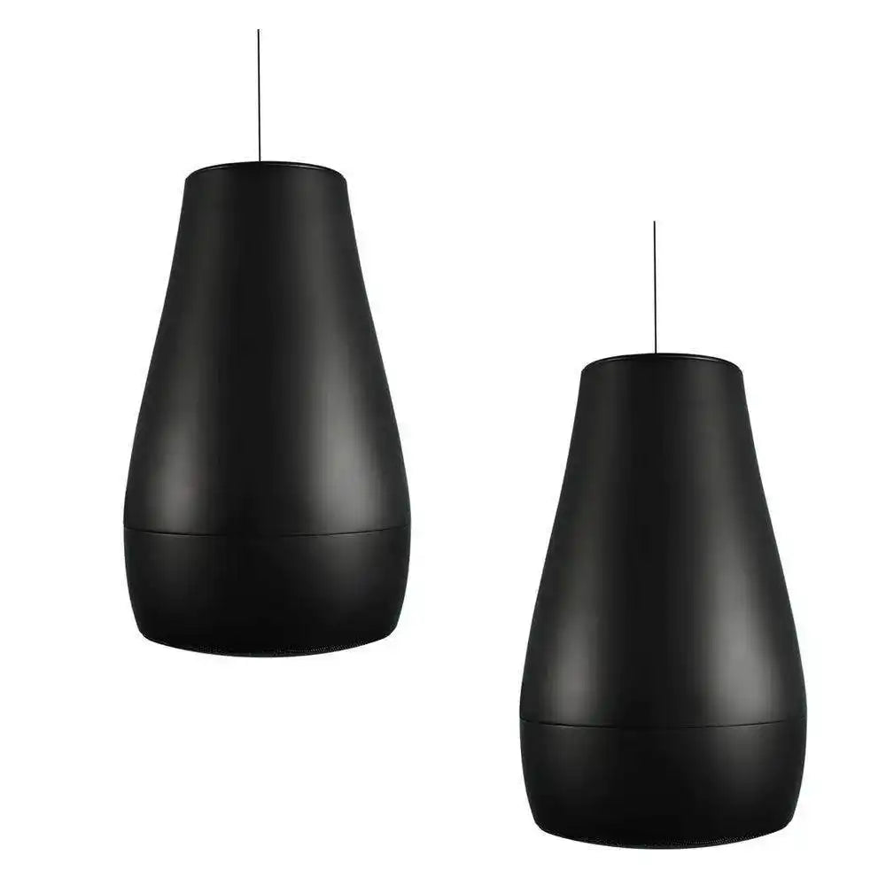 Biamp Desono P6 Pendant, Indoor/Outdoor 6.5" Coaxial Loudspeaker, Raindrop Profile (Pair, Black) - 911.0921.900 Speakers Biamp