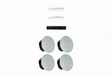 Biamp Devio MRB-L-SCX400-C Large meeting room bundle with Devio SCX 400 and white ceiling microphones - 950.1791.900 Audio Conferencing Biamp