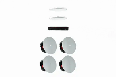 Biamp Devio MRB-L-SCX400-C Large meeting room bundle with Devio SCX 400 and white ceiling microphones - 950.1791.900 Audio Conferencing Biamp