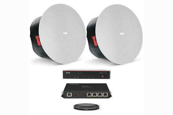 Biamp Devio MRB-M-SCX400-T Medium meeting room bundle with Devio SCX 400 and black table microphones - 950.1792.900 Audio Conferencing Biamp