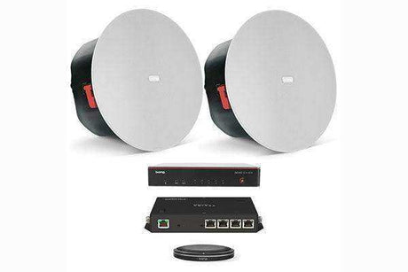 Biamp Devio MRB-M-SCX400-T Medium meeting room bundle with Devio SCX 400 and black table microphones - 950.1792.900 Audio Conferencing Biamp