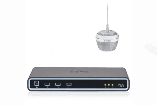 Biamp Devio SCR-25C Pendant Microphone Solution (Black mic) - 911.0497.900 Audio Conferencing Biamp