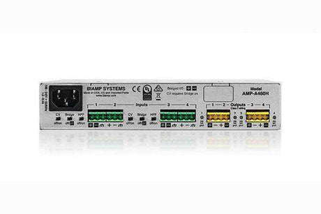 Biamp Tesira AMP-A460H 4 Channel, 60W Amplifier - 911.0438.900 Audio Amplifiers Biamp
