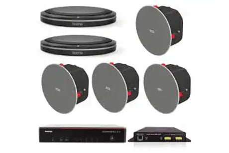 Biamp Tesira MRB-L-X400-T Certified large room bundle with TesiraFORTE X 400 and table microphones - 950.1807.900 Audio Conferencing Biamp