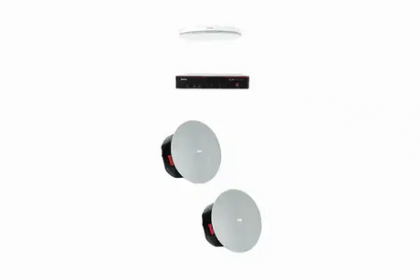 Biamp Tesira MRB-M-X400-C Medium meeting room bundle with TesiraFORTÉ X 400 and white ceiling microphone (White) - 950.1804.900 Audio Conferencing Biamp