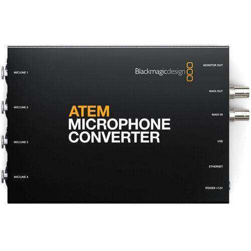 Blackmagic Design ATEM Microphone Converter - SWATEMTVSTDMC Audio Components Blackmagic Design