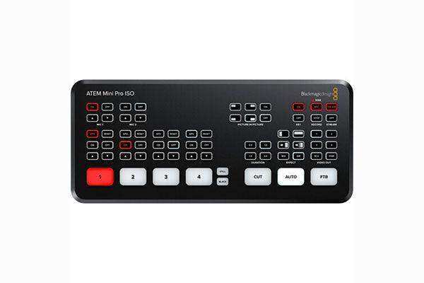 Blackmagic Design ATEM Mini Pro ISO HDMI Live Stream Switcher - SWATEMMINIBPRISO Production Blackmagic Design