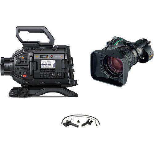Blackmagic Design URSA Broadcast G2 with Fujinon XA20sX8.5BERM-K3 and MS-01 Semi Servo Rear Control Accessory Kit CINEURSAMWC6KG2-XA20sX8.5BERM-kit Production Blackmagic Design