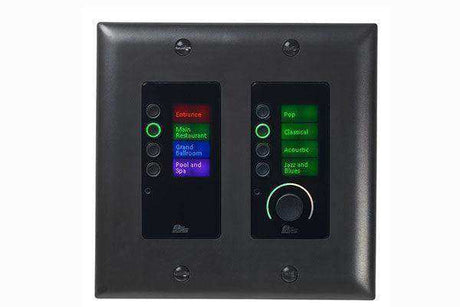 BSS EC-8BV-BLK-US Ethernet Controller with 8 Buttons and Volume (Black - US) - BSSEC8BV-BLK-M Audio Signal Processing BSS Audio