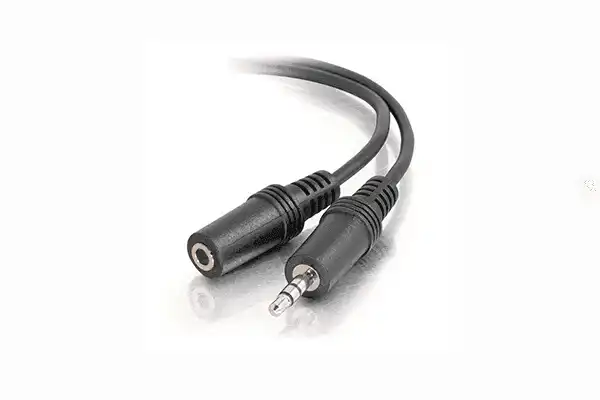 C2G 1.5ft (0.46m) 3.5mm M/F Stereo Audio Extension Cable - CG40405 Audio & Video Cables C2G