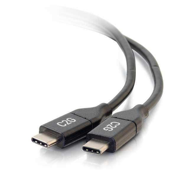 C2G 3ft USB-C to C 2.0 Male to Male Cable (5A) - CG28827 Audio & Video Cables C2G