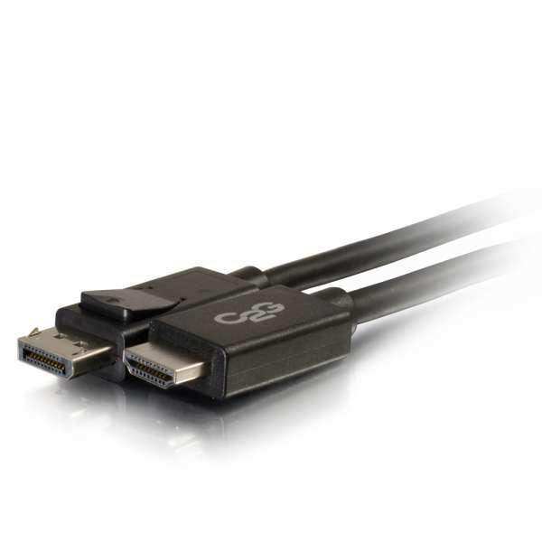 C2G 6ft DisplayPort™ Male to HDMI® Male Adapter Cable - Black - CG54326 Audio & Video Cables C2G